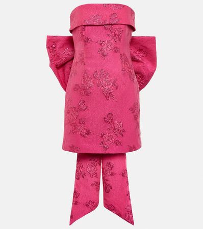 Matchmaker Jacquard Minidress in Pink - Rebecca Vallance | Mytheresa