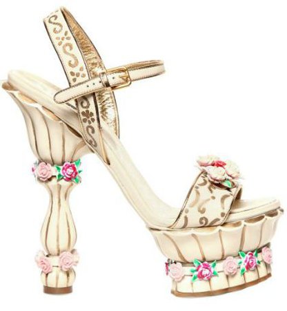 Heroes or Villains? Dolce & Gabbana 160mmm crystal, leather and rose sandals > Shoeperwoman