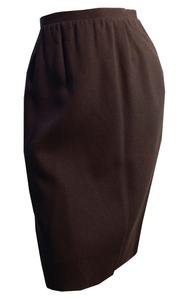 Deep Brown Wool Mini Pencil Skirt circa 1960s – Dorothea's Closet Vintage