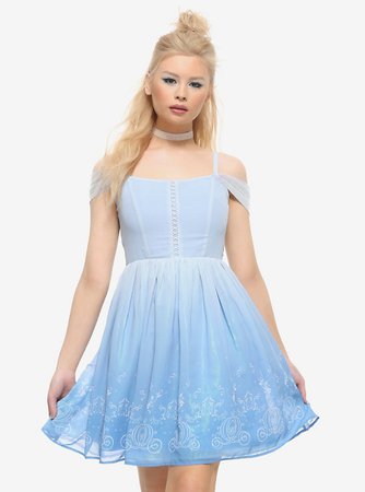Her Universe Disney Cinderella Princess Cold Shoulder Dress