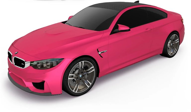 pink car