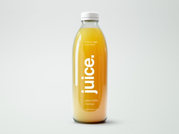 glass juice bottle