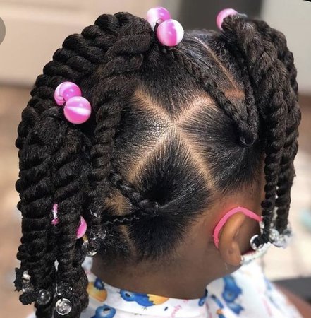 Hairstyle for a little girl