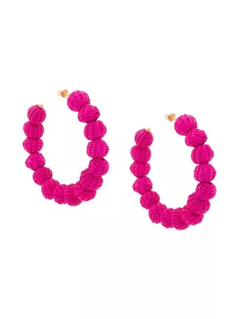 Carolina Herrera Raffia Beads Earrings - Farfetch