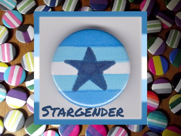Stargender Pride 1" button badge | CowboyYeehaww