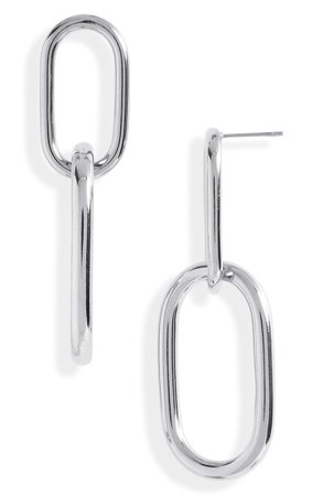 Silver Chain Link Earrings