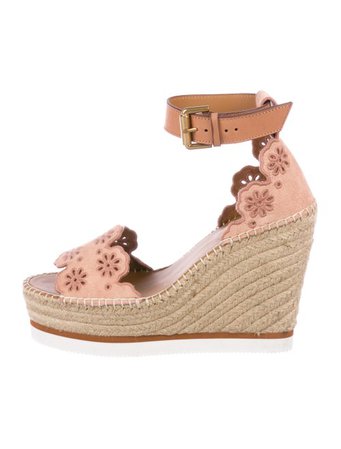 See by Chloé Platform Espadrille Wedges - Shoes - WSE34243 | The RealReal