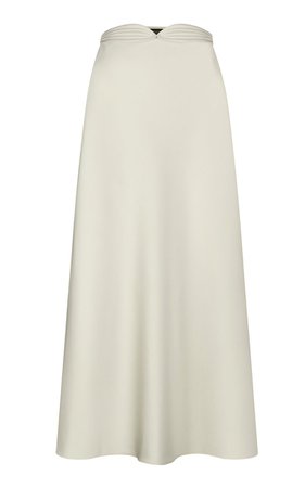 High-Rise Satin Skirt by Anna October | Moda Operandi