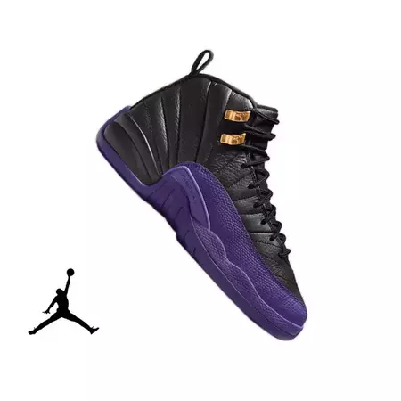 Jordan 12 Retro "Field Purple" Grade School Kids' Shoe