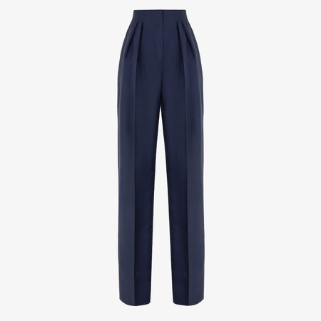 Pants - Blue mohair pants | Fendi