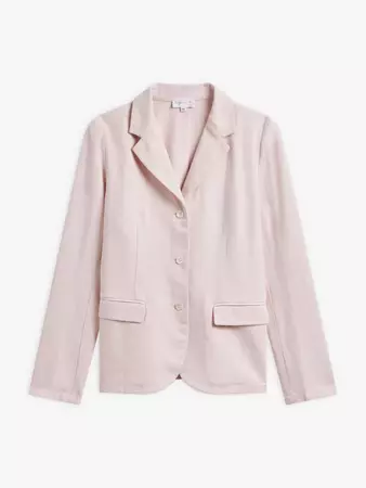 pink cotton-linen Louisa jacket | agnès b.