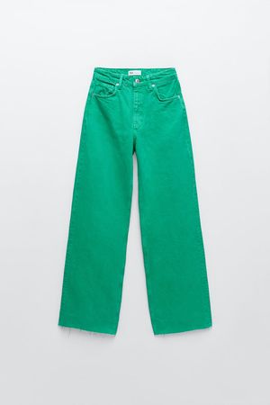 WIDE LEG SOLID COLOR JEANS | ZARA United States