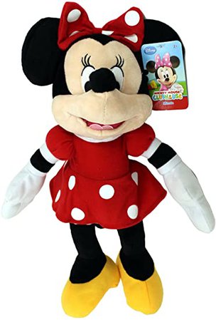 Amazon.com: Disney Plush Classic Minnie Mouse Red Polka Dot Dress 15" Toy Doll: Toys & Games