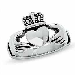 Ladies' Claddagh Ring in Stainless Steel
