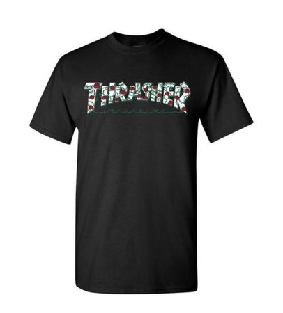 Thrasher shirt with roses