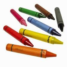 some crayons
