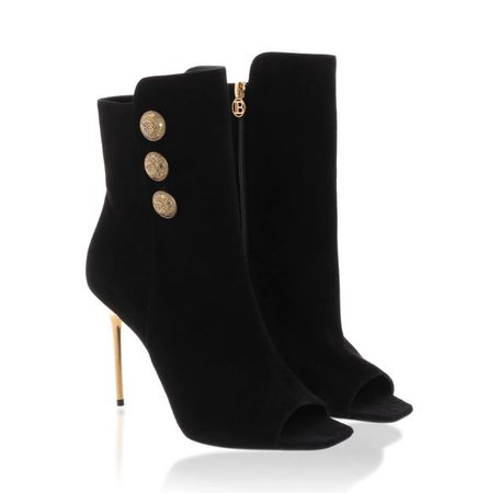 Balmain Roma Suede Leather Boots