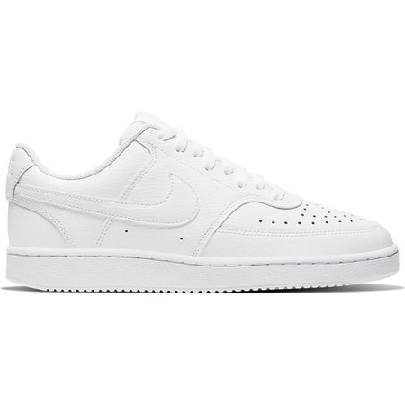 white nike court vision low