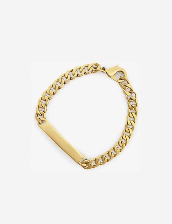 DAPHINE - ID 18ct yellow gold-plated chain bracelet | Selfridges.com