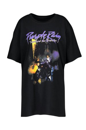 Prince Purple Rain License T-Shirt Dress | Boohoo