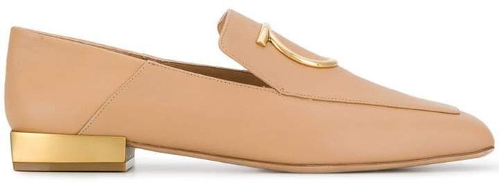 Gancio embellished loafers
