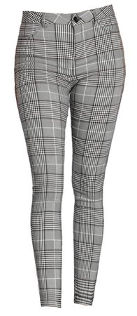 gray plaid pants