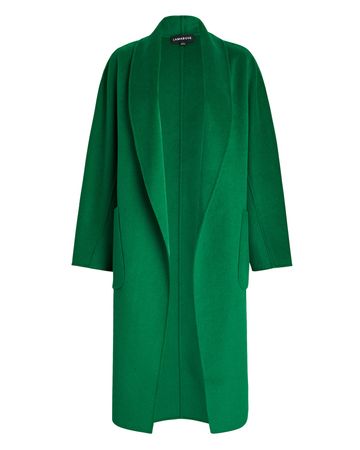 LAMARQUE Thara Wool-Blend Coat In Green | INTERMIX®