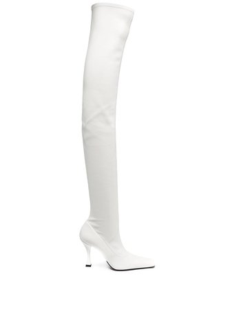 Proenza Schouler square-toe 110mm thigh-high boots - FARFETCH