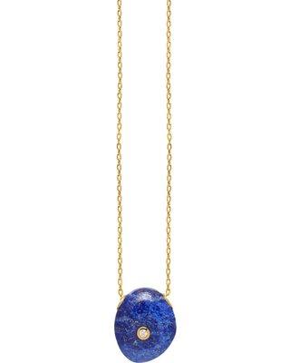 Find the Best Savings on Lola Rose London - Curio Diamond Mini Pebble Necklace Lapis Lazuli