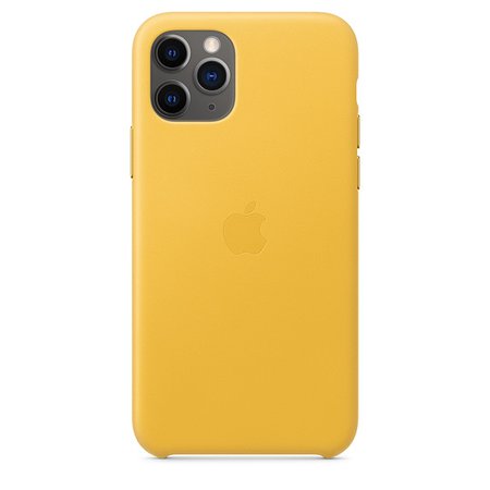 Coque en cuir pour iPhone 11 Pro - Citron Meyer - Apple (FR)