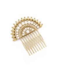 Marc Jacobs Fan Hair Comb in Metallic - Lyst