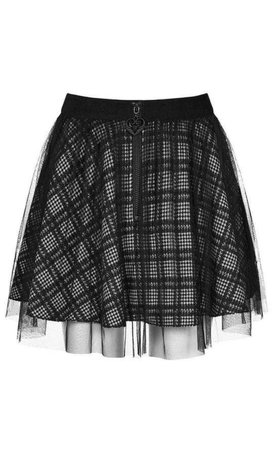 black grunge skirt