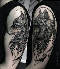 warrior wolf tattoo - Google Search