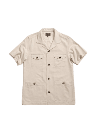 Private White, The Four Pocket Tropical Weave Safari Shirt