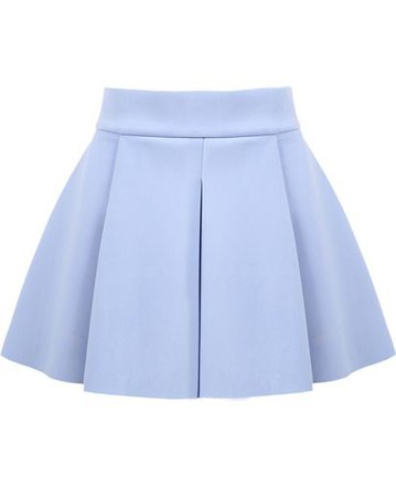(17) Pinterest - Blue High Waist Ruffle Flare Skirt pictures | Manualidad