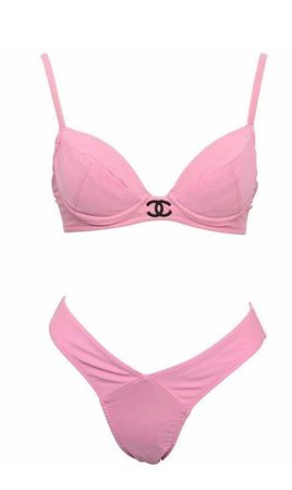 Vintage Chanel 1995 Pink Bikini