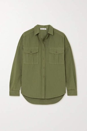 Keeper Cotton-poplin Shirt - Green