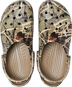Amazon.com | Crocs Men's and Women's Classic Realtree Clog | Camo Shoes, Khaki, 11 | Mules & Clogs