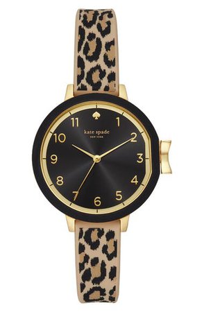 kate spade new york park row silicone strap watch, 34mm | Nordstrom