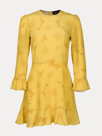 The Mary Jane Sunflower | Yellow Mini Dress | Réalisation Par