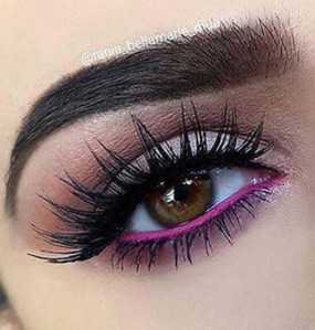 Pink Lower Liner Eye Makeup