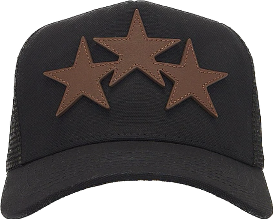 Amiri 3 star trucker hat