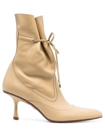 ZIMMERMANN pointed-toe lace-fastening Boots - Farfetch