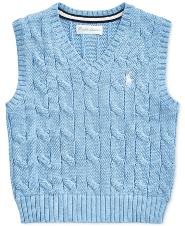polo light blue sweater vest kpop