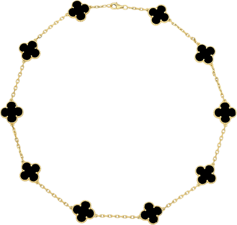 Van Cleef Onyx Necklace