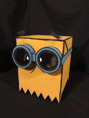 Villano Dr. Flug Bolsa de papel Máscara de cartón | Etsy