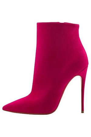 pink ankle boots
