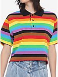 Rainbow Stripe Polo Shirt