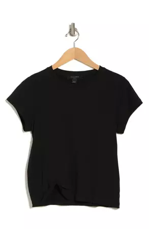 AllSaints Mellon Cap Sleeve Twist Hem T-Shirt | Nordstromrack