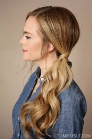 curly low side ponytail - Google Search